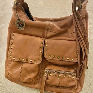 Gorgeous Genuine Leather Lucky Brand satchel